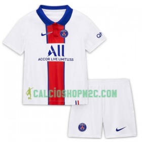 Paris Saint Germain Bambino Maglia Trasferta 2020/2021 Manica Corta (+ Pantaloncini)